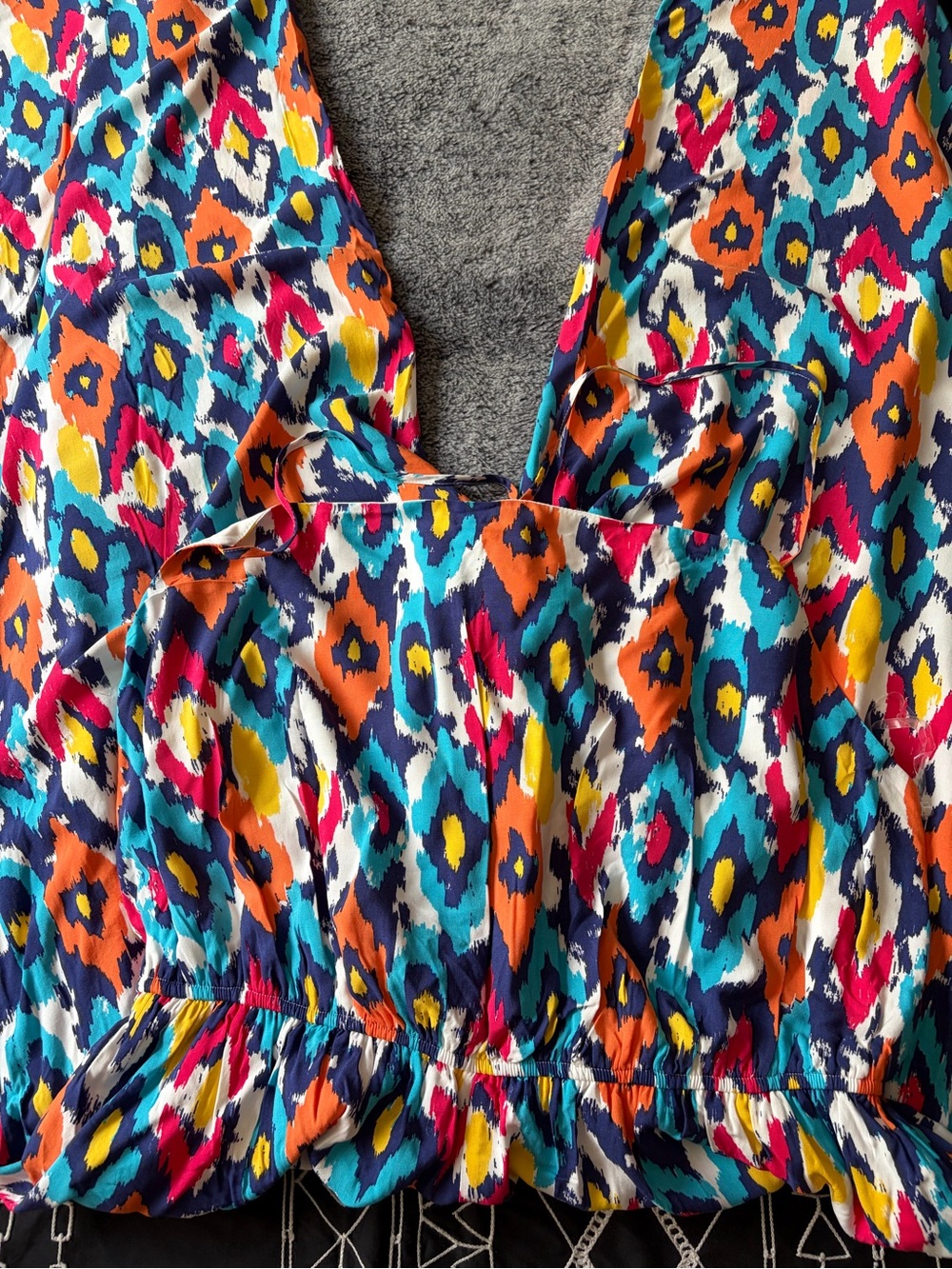 Bright Multi-Color Sleeveless Printed Jumpsuit - Picture 9 of 10